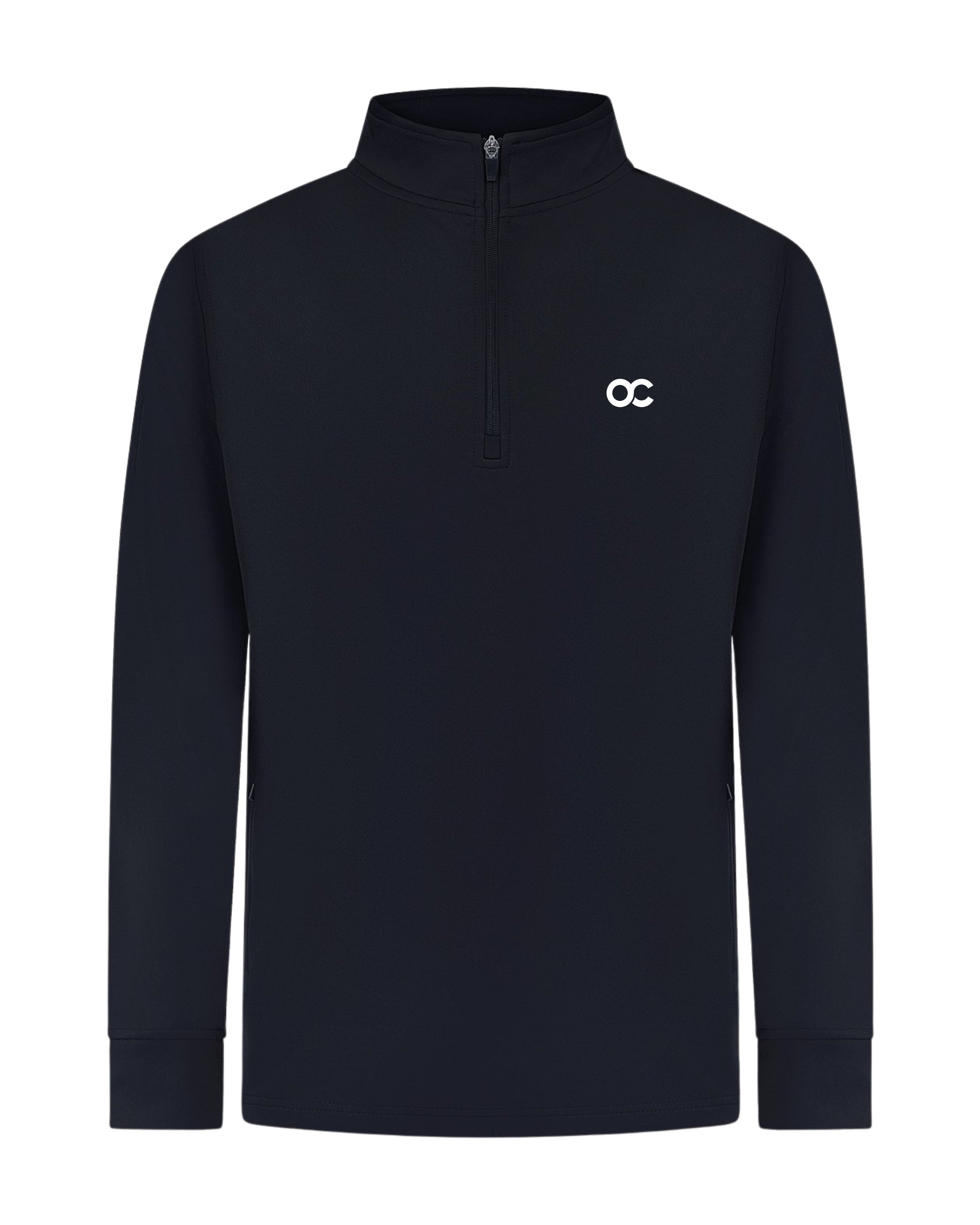 Teamwear half zip black