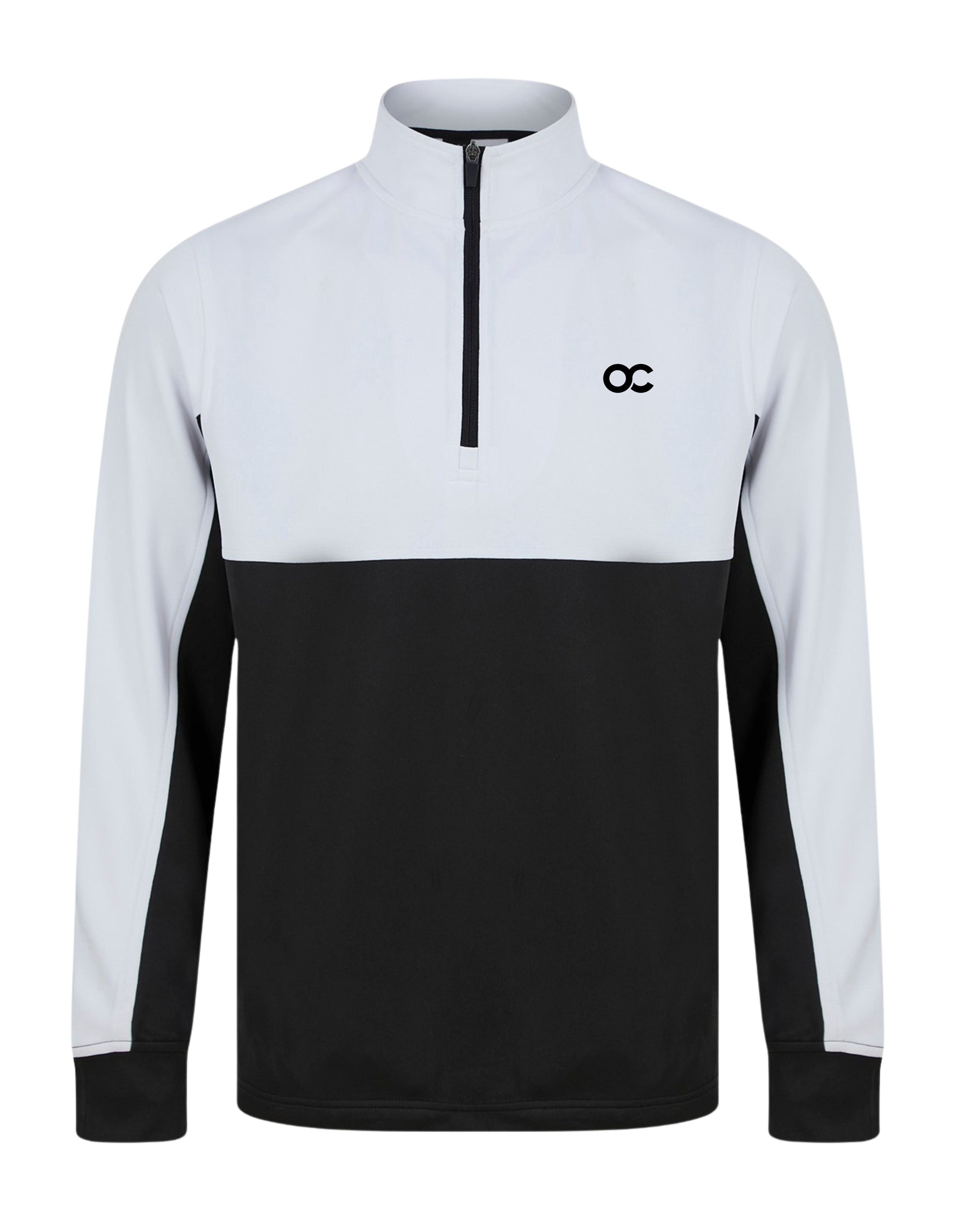 Teamwear half zip kids black/white