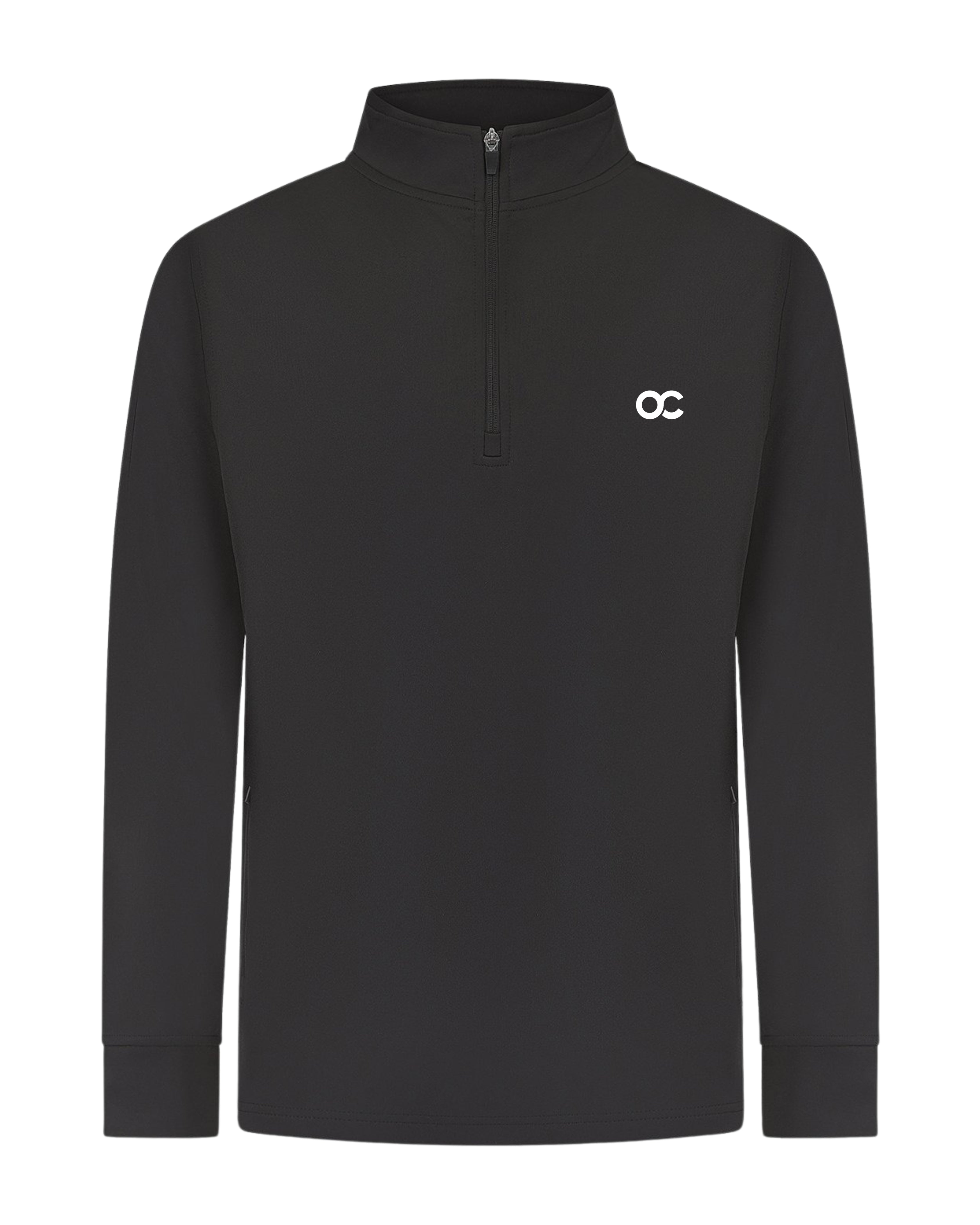 Teamwear half zip kids black