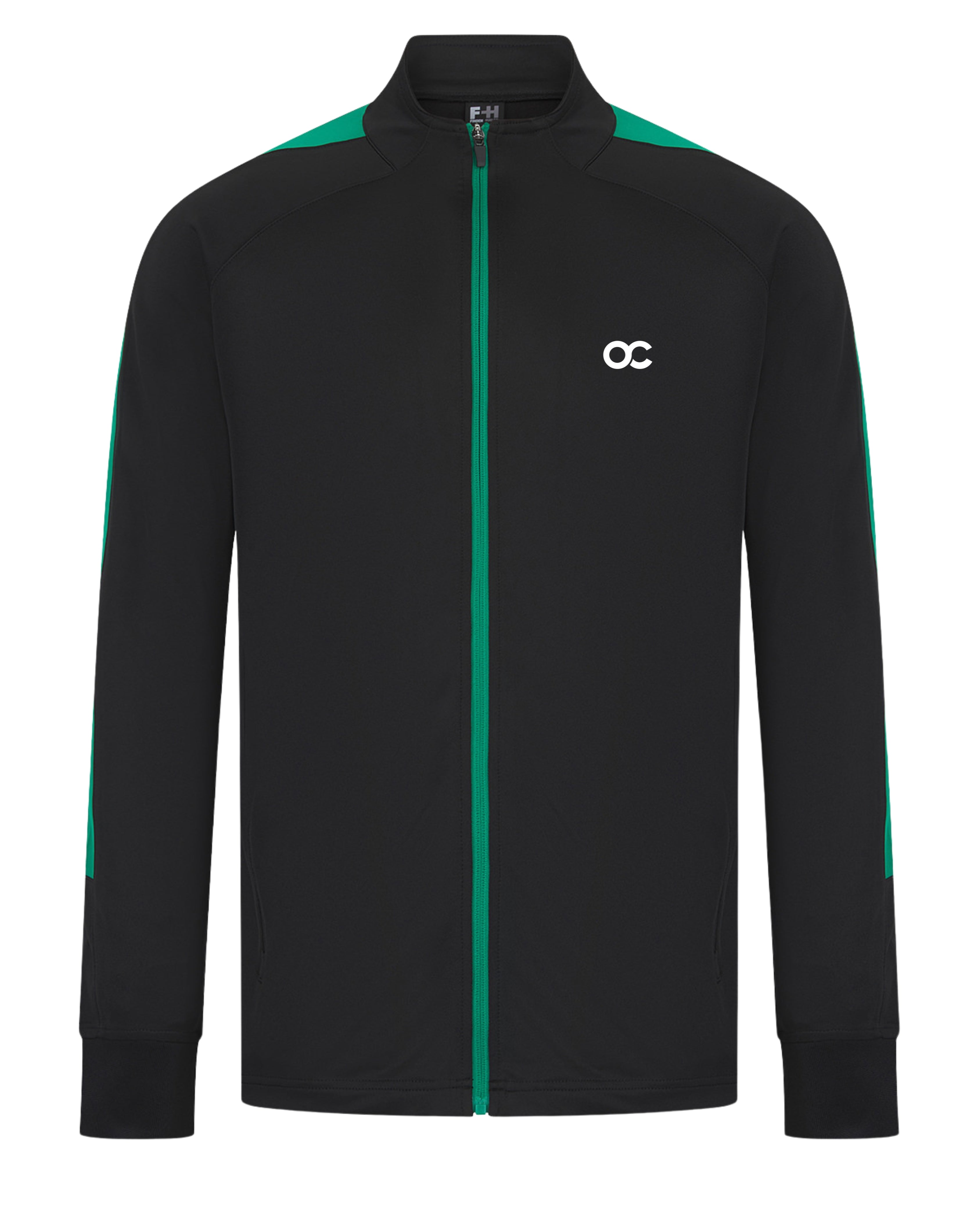 Teamwear jacket black/emerald green